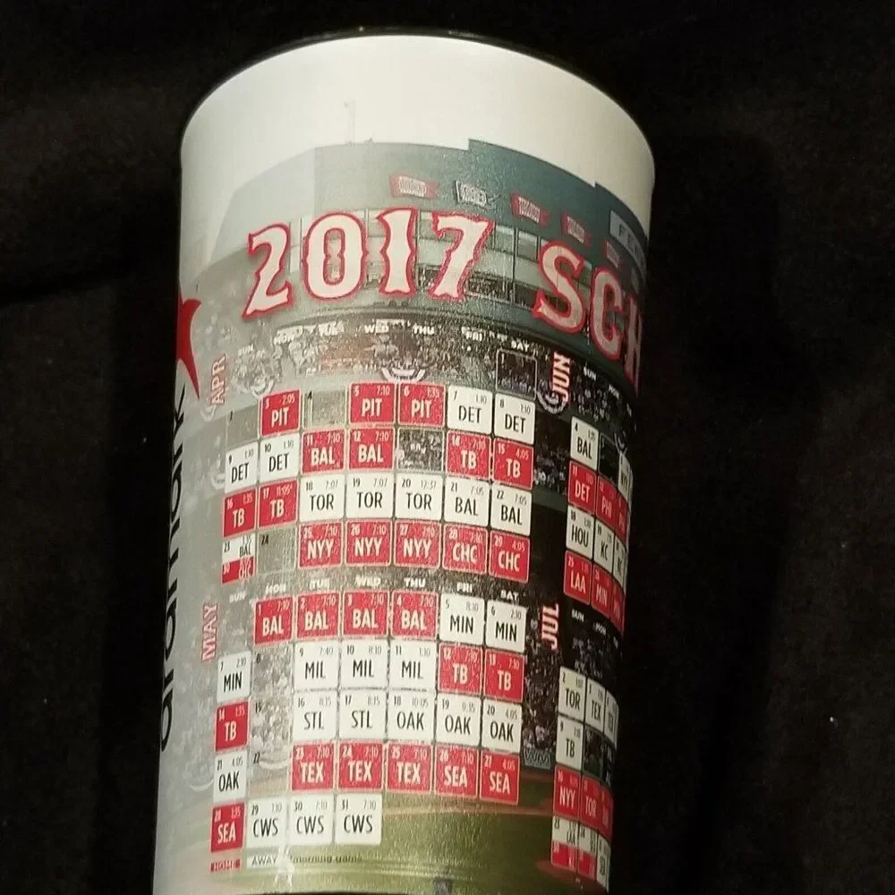 Boston Red Sox 2017 Schedule Fenway Park Souvenir Cups Aramark Coca Cola Zero